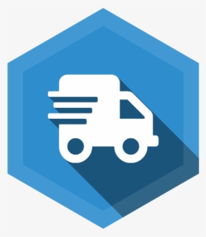 Solid Shipping Fast Icon - Transport