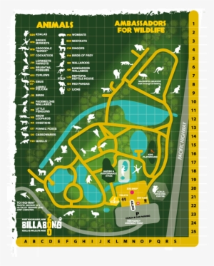 Zoo Map - Billabong Zoo Port Macquarie