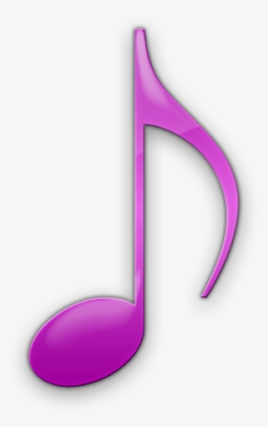 Eighth Note Icon - Pink Musical Note