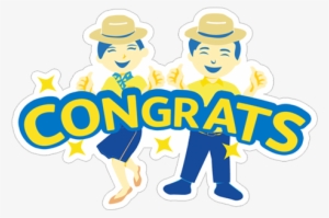 Congrats Congratulation Transparent Png Sticker - Sticker
