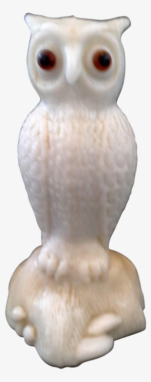 Westmoreland Fenton Owl Solid Glass Figurine White - Glass