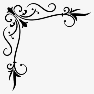 Corner Scroll Clip Art Png - Clip Art