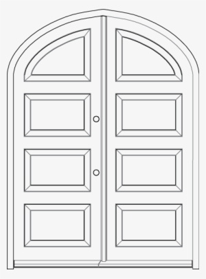 arched front doors - door