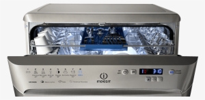 Dishwasher With Extra Hygiene Wash Technology - Indesit Dfp 58t94 Ca Nx