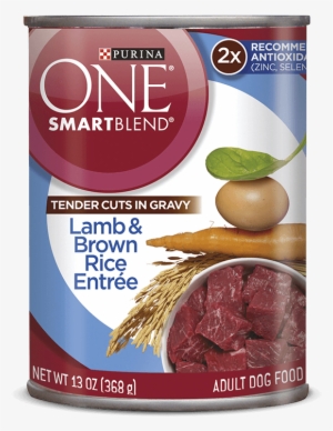 Lamb And Brown Rice Entrée - Purina One Smartblend Tender Cuts In Gravy Lamb &