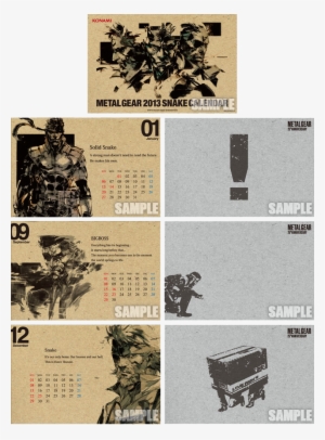 The - Metal Gear Calendar
