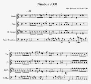 Print - Nimbus 2000 Flute Sheet Music