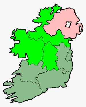Irl Border, Midland And Western - Ireland Four Provinces Map