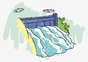 Dam - Hydropower Cartoon