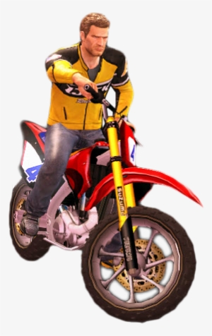 Suzuki Hayabusa Motorbike Png Image - Motorbike With Man Png