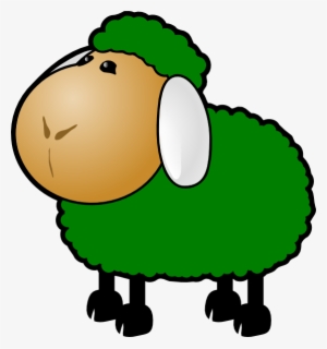 How To Set Use Green Sheep Clipart - Green Sheep Clip Art