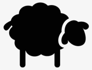Black Sheep Clipart - Black Sheep Silhouette