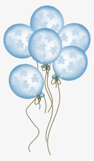 Globos Para Nene Baby Boy Background, Blue Teddy Bear, - Baby Shower Balloons Png