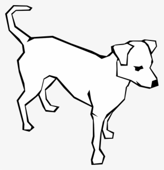 Dog Outline White Png