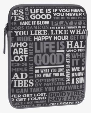 Lig Sayings Tablet Jacket - Life Is Good Lig Sayings Iphone 5 / 5s Cover - Night
