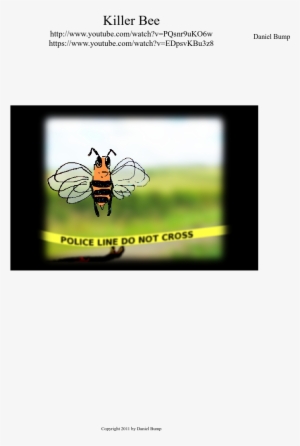 Killer Bee Sheet Music Composed By Daniel Bump 1 Of - Cartoon