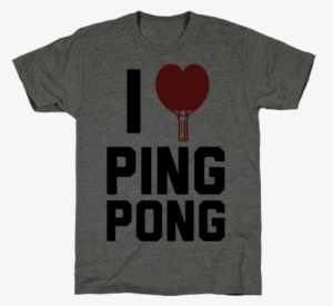 I Love Ping Pong Mens T-shirt - King Kong Vs Godzilla Logo