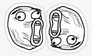 Lol Guy ×2 Sticker - Lol Face