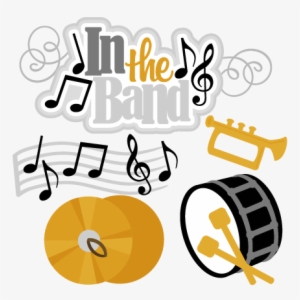 In The Band Svg Cutting Files Music Svg Cut Files Trumpet - Miss Kate Cuttables Music