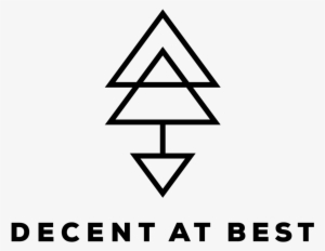 Decent At Best Seattle Music Band Logo Black - Triangle