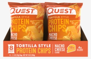 Nacho Cheese Tortilla Style Protein Chips - Quest Protein Chips Nutrition Label