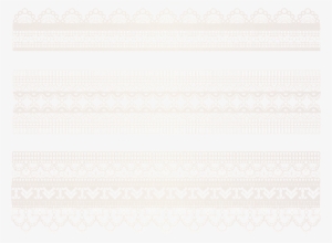 White Lace Border Vector - Ivory