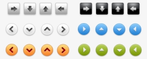 Download Arrow Buttons Psd - Arrow Buttons Icon