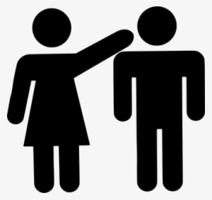 Couple Female Male Reaching Black Silhouet - People Holding Hands Icon