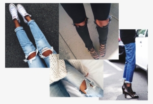 Ripped Jeans Trend - Порвать Джинси