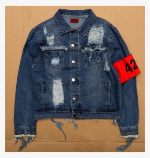 424 Ripped Jeans Jacket Dark - Denim