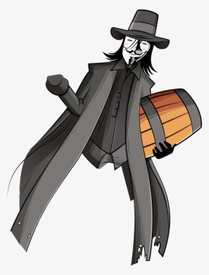 Guy Fawkes Created In Illustrator - Cartoon