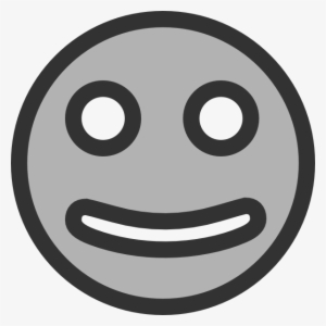 This Free Clipart Png Design Of Smiley Face Clipart - Transparent Grey Happy Face