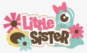 Little Sister Svg Scrapbook Title Brother Svg File - Brother And Sister Title