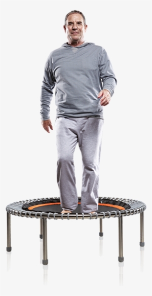 Congratulations On Your Decision To Get Into Shape - Jumping On Exercise Trampoline