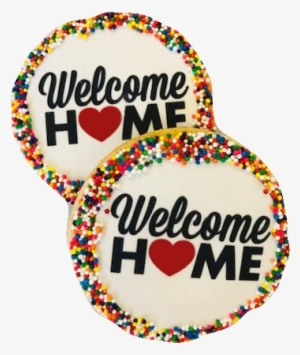 Welcome Home Sugar Cookies With Nonpareils - Heart