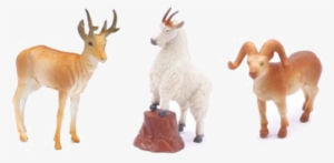 Newray Toys Mountain Goat, Ram, And Deer Playset
