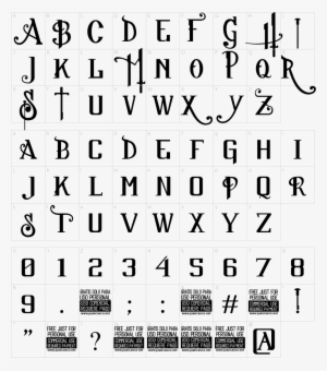 Font Characters - Assa Font