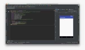 Preview Of The Layout Preview Screen In Android Studio - Android