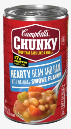 Hearty Bean & Ham Soup With Natural Smoke Flavor - Campbell's Chunky Chicken Noodle Soup