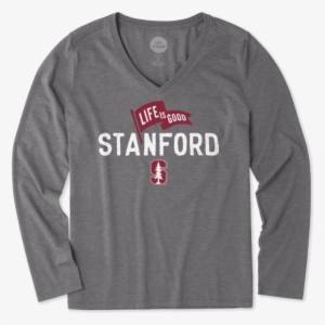 Women's Stanford Pennant Long Sleeve Cool - University Of Oklahoma Women's Shirt