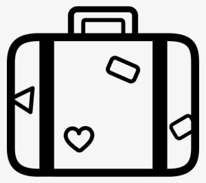 Suitcase For Travelling Baggage Outline Comments - Suitcase Outline Png Format