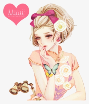 Render 90 Cute Girl By Nuuii-d84y7in - Anime China Girl Render