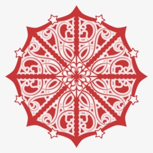 Red Visual Arts Drawing Snowflake Logo - Clip Art