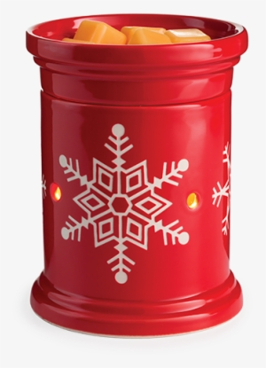 Candle Warmers Etc. Red Snowflake Tabletop Warmer
