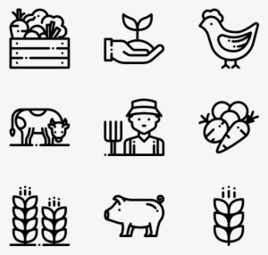 Agriculture 50 Icons - Wedding Icon Transparent Background