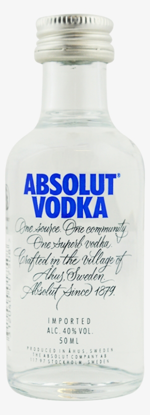 engraved text on a bottle of personalised miniature - absolut vodka - 375 ml bottle
