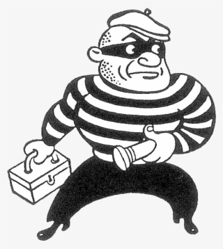 Burglar An Investigation - Breaking The Law Cartoon