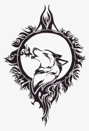 “download Wolf Tattoos Png Transparent Free Images - Celtic Wolf Tattoo Designs