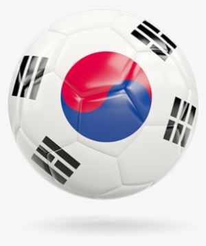 Glossy Soccer Ball - South Korea Flag Soccer Ball Transparent