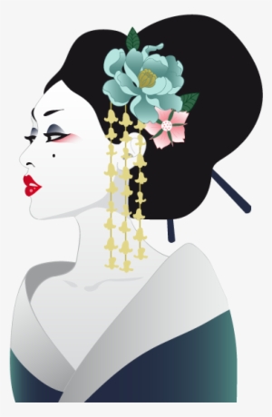 Japanese Geisha Wall Sticker - Japanese Woman Pillow Case